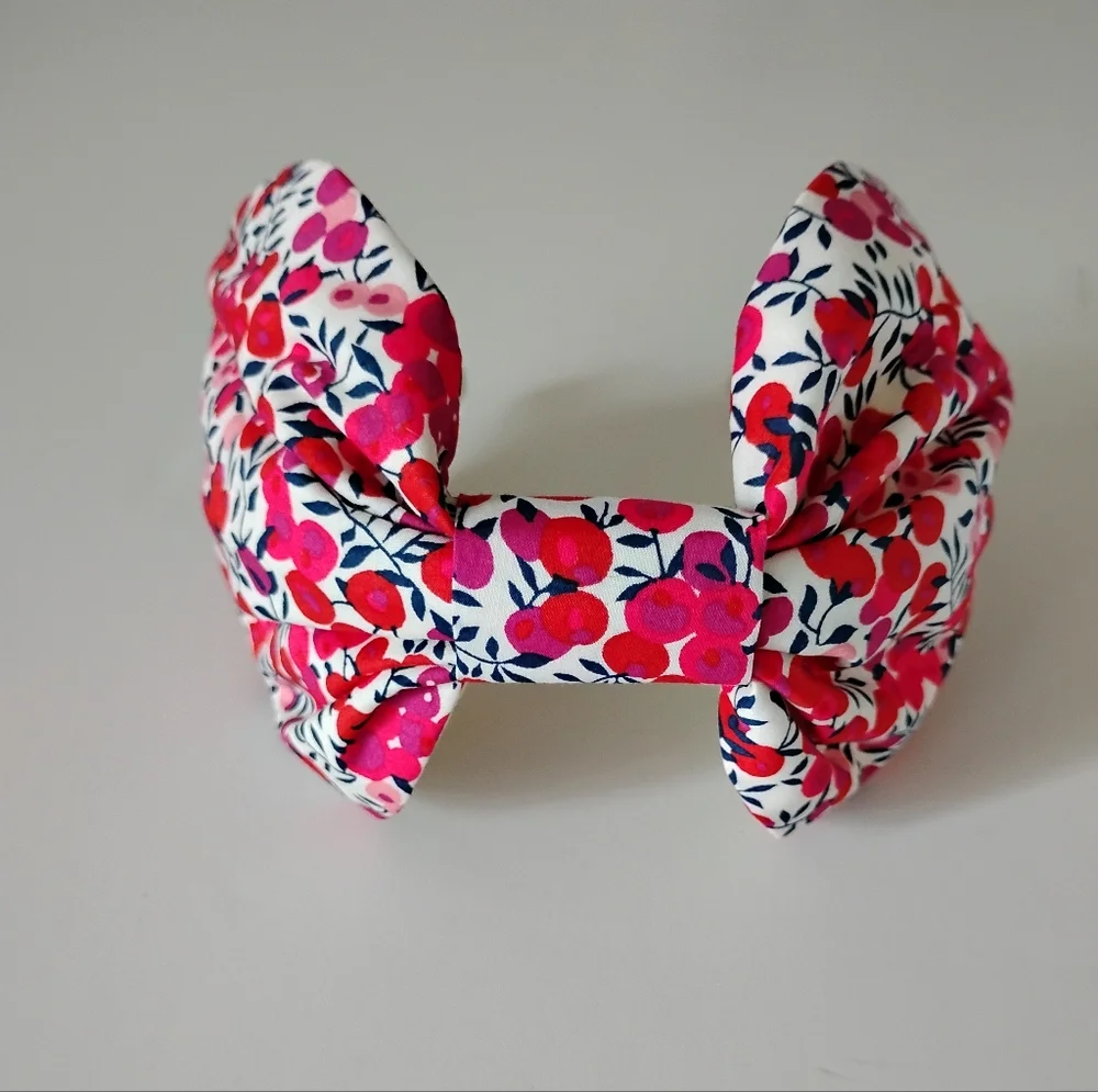 Liberty Art Fabric Tana Lawn Headband Wiltshire Red Blue Berry Classic Bespoke - Picture 6 of 12